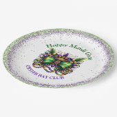 Mardi Gras Papieren Bordje (Gekanteld)