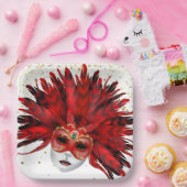 Mardi Gras Papieren Bordje (Feest)