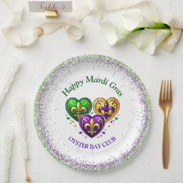 Mardi Gras Papieren Bordje