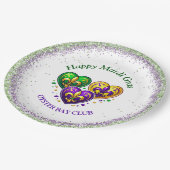 Mardi Gras Papieren Bordje (Gekanteld)