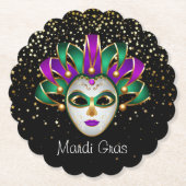 Mardi Gras Papieren Onderzetters (Voorkant)