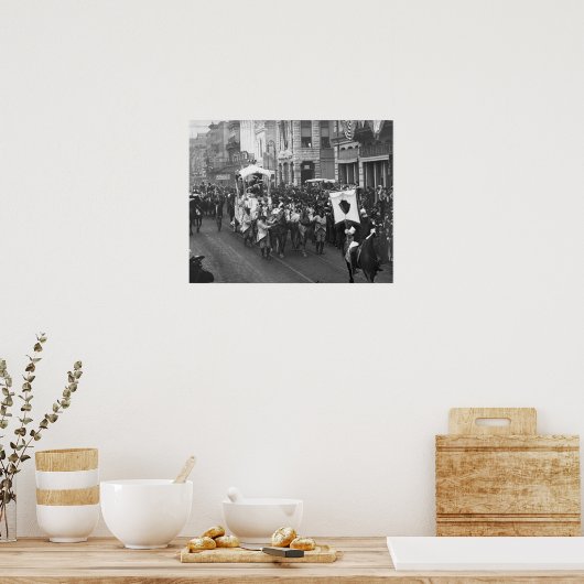 Mardi Gras Parade, 1906. foto Poster (Keuken)