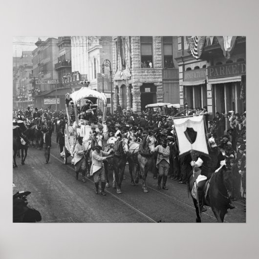 Mardi Gras Parade, 1906.  foto Poster (Voorkant)