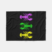 Mardi Gras Parade Carnaval Fleece Deken (Voorkant (Horizontaal))