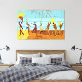 Mardi Gras Parade op verzegeld Canvas (Insitu (Slaapkamer))