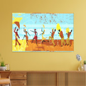 Mardi Gras Parade op verzegeld Canvas (Insitu (Woonkamer))