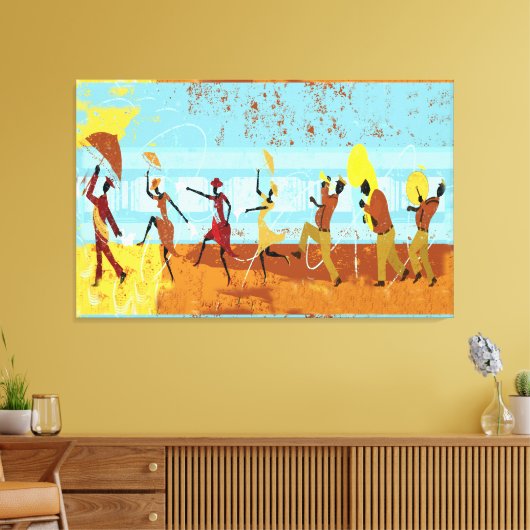 Mardi Gras Parade op verzegeld Canvas (Insitu (Woonkamer))