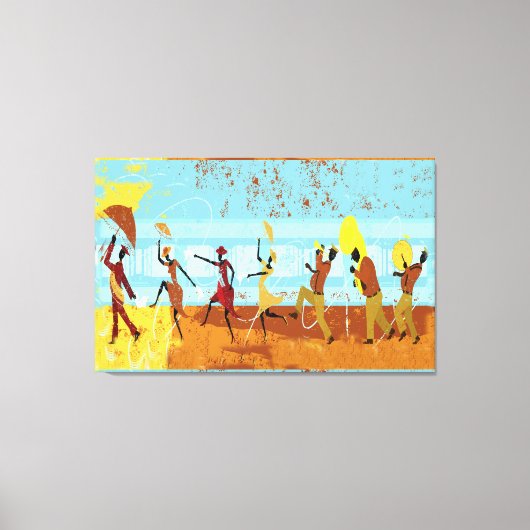 Mardi Gras Parade op verzegeld Canvas (Voorkant)