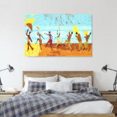 Mardi Gras Parade op verzegeld Canvas (Insitu (Slaapkamer))