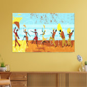 Mardi Gras Parade op verzegeld Canvas Afdruk (Insitu (Woonkamer))