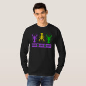 Mardi Gras Parade Peace Love Crawfish Crayfish New T-shirt (Voorkant volledig)