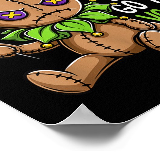 Mardi Gras Parade Stitch Voodoo Doll Jester Spooky Poster (Hoek)