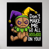 Mardi Gras Parade Stitch Voodoo Doll Jester Spooky Poster (Voorkant)