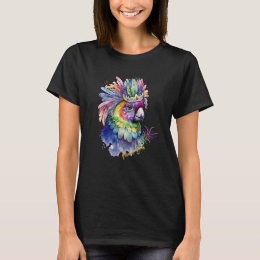 Mardi Gras Parrot Paradise Bird Fantasy 1 T-shirt (Voorkant)
