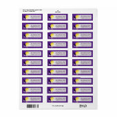 Mardi Gras Party-ballonnen en Argyle Pattern-label Etiket (Full Sheet)