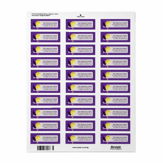 Mardi Gras Party-ballonnen en Argyle Pattern-label Etiket (Full Sheet)