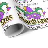 Mardi Gras Party Cadeaupapier (Rol Hoek)