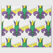 Mardi Gras Party Cadeaupapier (Vlak)