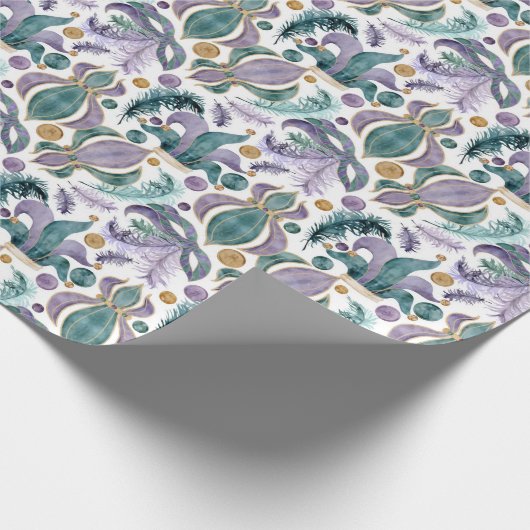 Mardi Gras Party Cadeaupapier (Hoek)