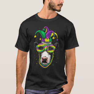 Mardi Gras Party Carnival Jester Koe Farmer Animal T-shirt