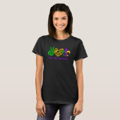 Mardi Gras Party Carnival Parade Peace Love Mardi T-shirt (Voorkant volledig)
