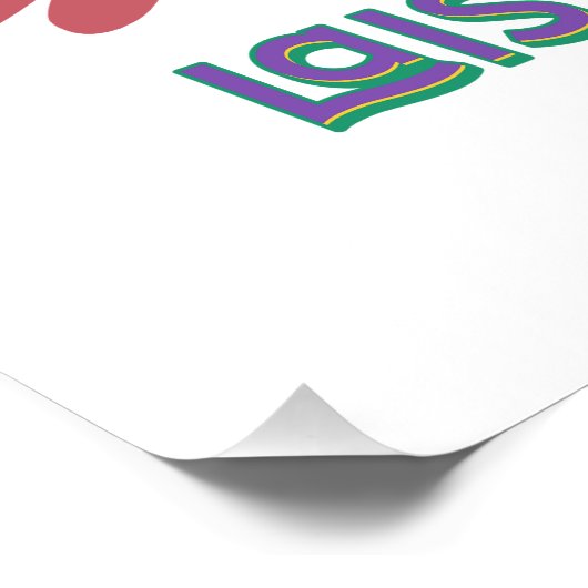 Mardi Gras Party Crawdad Perfect Poster (Hoek)