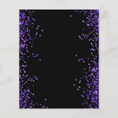 Mardi Gras Party Glitter Event Flyer (Achterkant)