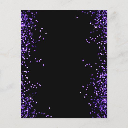 Mardi Gras Party Glitter Event Flyer (Achterkant)