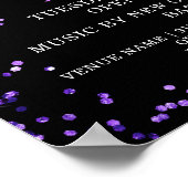 Mardi Gras Party Glitter Event Poster (Hoek)