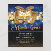 Mardi Gras Party Invitation Flyer (Voorkant)