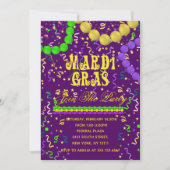 Mardi gras Party Kaart (Voorkant)