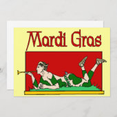 Mardi Gras Party Kaart (Voorkant / Achterkant)