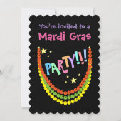 Mardi Gras Party Kaart (Voorkant)