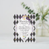 Mardi Gras Party Kaart (Staand voorkant)