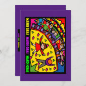 Mardi Gras Party Kaart (Voorkant / Achterkant)