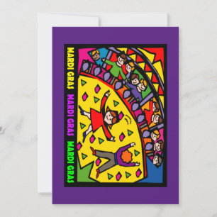 Mardi Gras Party Kaart