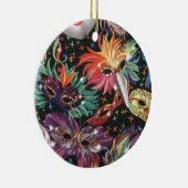 Mardi Gras Party Keramisch Ornament (Rechts)