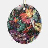 Mardi Gras Party Keramisch Ornament (Links)