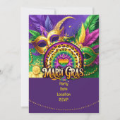 Mardi Gras Party – Let the Good Times Roll Kaart (Voorkant)