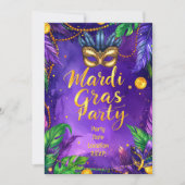 Mardi Gras Party – Let the Good Times Roll Kaart (Voorkant)