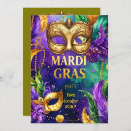 Mardi Gras Party – Let the Good Times Roll Kaart