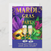 Mardi Gras Party – Let the Good Times Roll  Kaart (Voorkant)