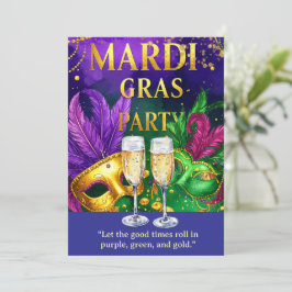 Mardi Gras Party – Let the Good Times Roll  Kaart