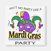 Mardi Gras Party Magneet (Voorkant)