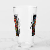 Mardi Gras Party Mask & Headdress Naam Partij Glas (Links)