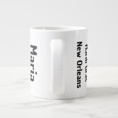 Mardi Gras Party Mask I heeft veel koffie nodig Grote Koffiekop (Achterkant)