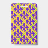 Mardi Gras Party New Orleans Fleur de Lis Badge (Achterkant)
