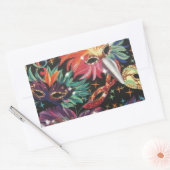 Mardi Gras Party Rechthoekige Sticker (Envelop)