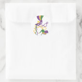 Mardi Gras Party Ronde Sticker (Tas)