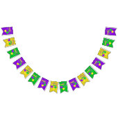 Mardi Gras Party viert carnaval in New Orleans Vlaggetjes (Alle)